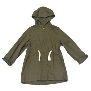 NWOT ZARA Girls Hooded Button Up